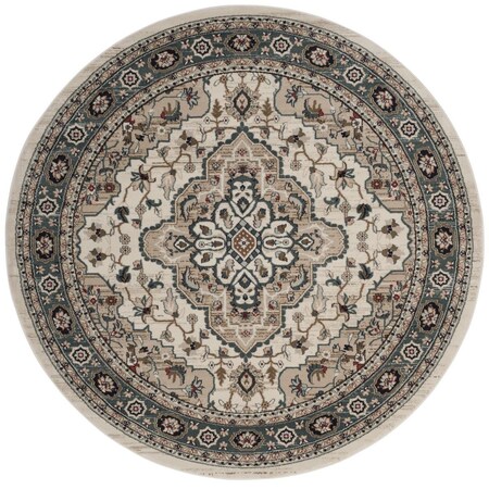 Safavieh Lyndhurst Round Area Rug; Cream & Beige - 7 x 7 ft. LNH338B-7R
